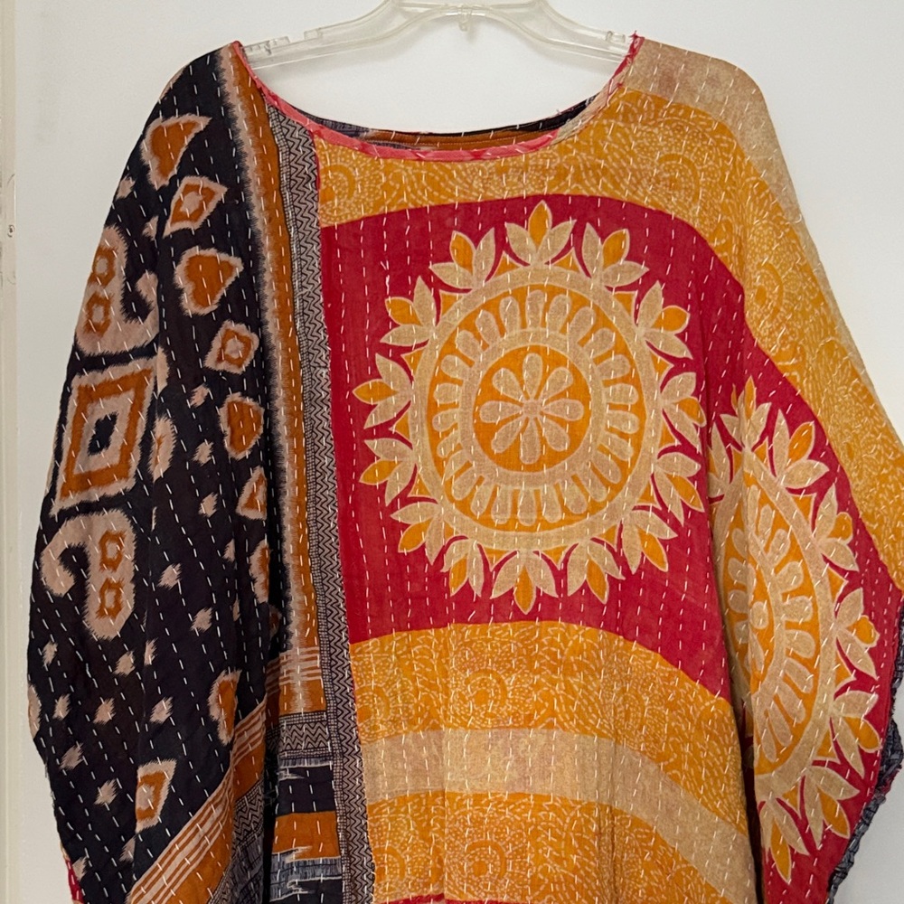 Bohemian Patterned Kantha Dress